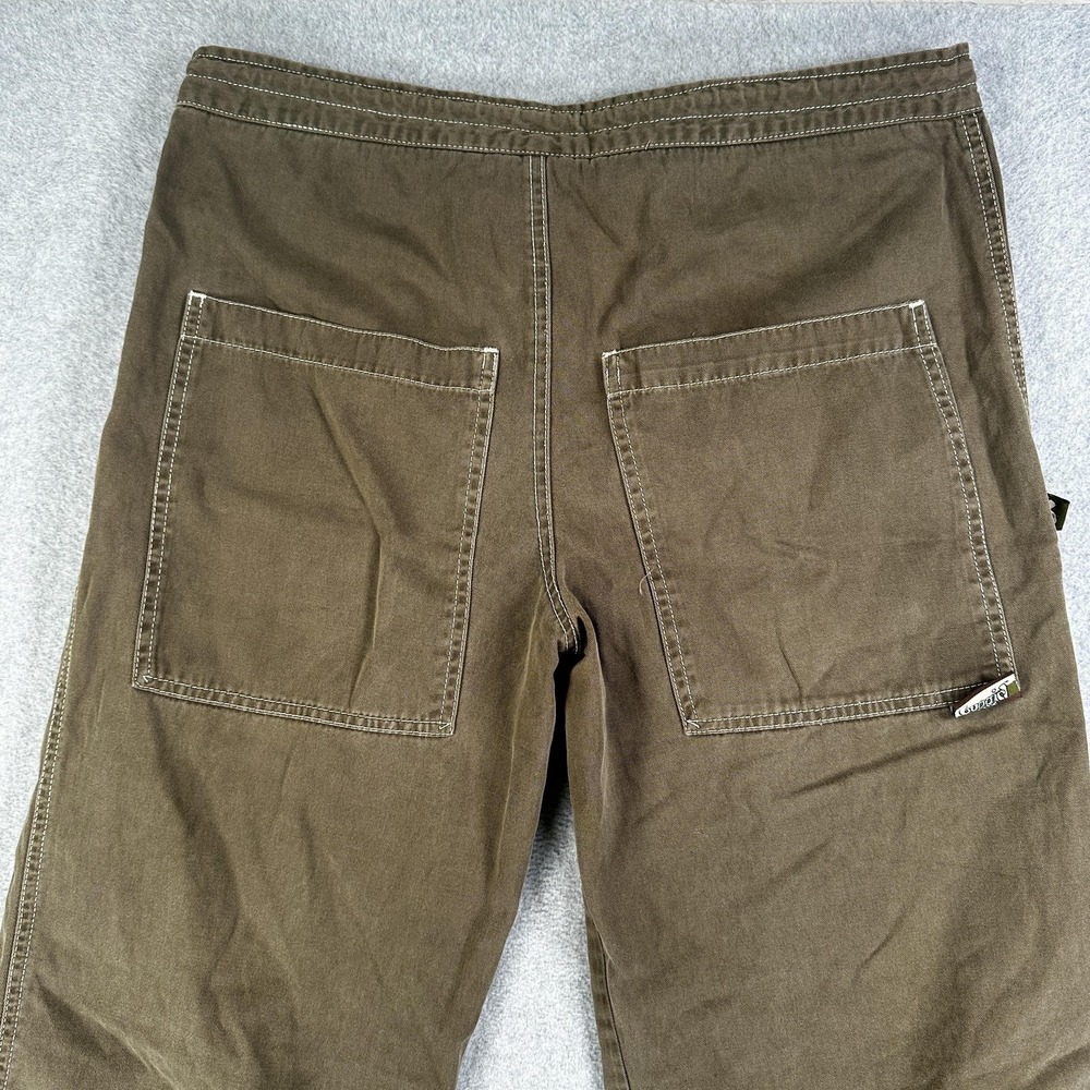 Vintage Y2K Buggirl Pants Womens Large 10-12 Brown Baggy Fit Joggers - Picture 10 of 16